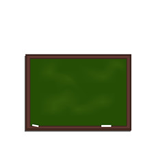 Image showing school green board isolated on white background