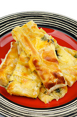 Image showing Cheese and Greens Pie