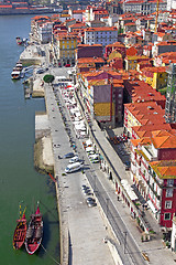 Image showing Portugal. Porto city. View of Douro river embankment 