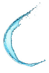 Image showing Water splash isolated