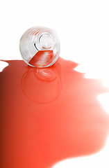 Image showing Red spillage