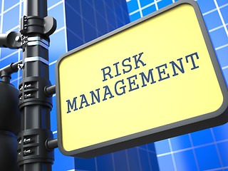 Image showing Business Concept. Risk Management Roadsign.
