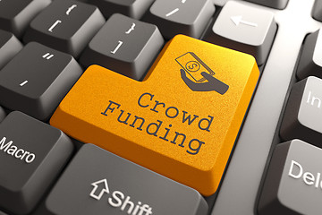 Image showing Keyboard with Crowd Funding Button.