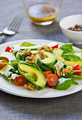 Image showing Avocado with Spinach and Feta salad