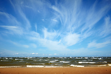 Image showing landscape with sea and clouds