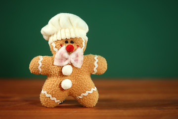 Image showing Stuffed Homemade Gingerbread Christmas Man