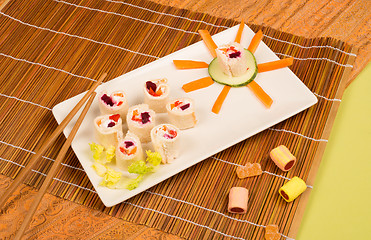 Image showing Sandwich sushi