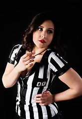 Image showing Sexy Soccer Referee