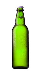 Image showing green beer bottle