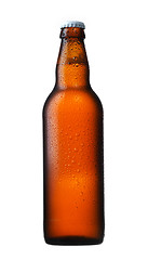 Image showing brown glass beer bottle