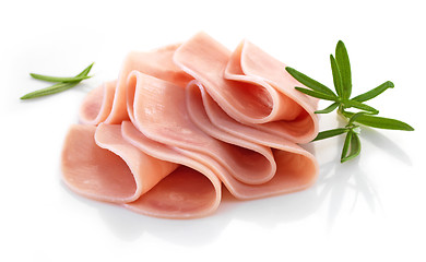 Image showing ham slices