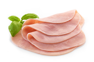 Image showing ham slices