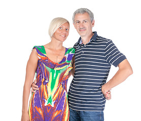 Image showing Smiling attractive middle-aged couple