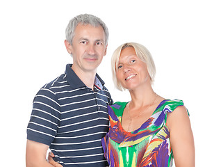 Image showing Smiling attractive middle-aged couple