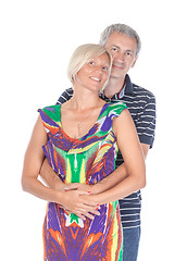 Image showing Affectionate middle-aged couple