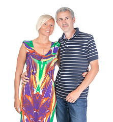 Image showing Smiling attractive middle-aged couple