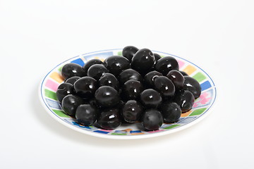 Image showing black olives