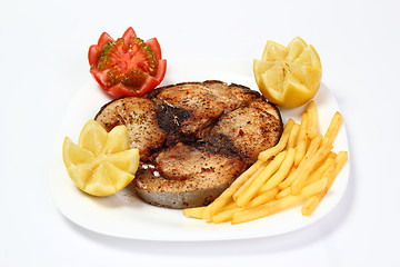 Image showing Roasted tuna steak