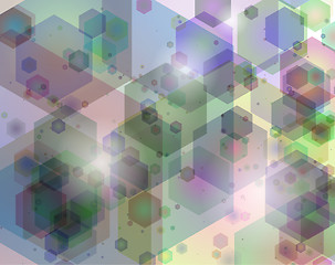 Image showing Kaleidoscope geometric pattern. Vector background.