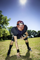 Image showing American Football Offensive Lineman