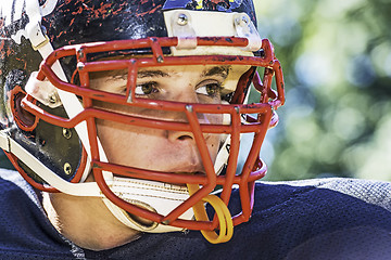 Image showing Portrait of a American Football Player