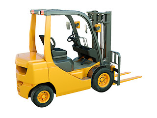 Image showing Forklift truck isolated