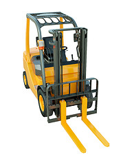 Image showing Forklift truck isolated