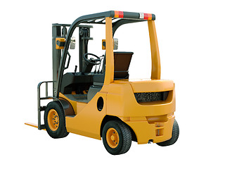 Image showing Forklift truck isolated