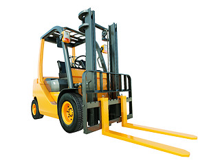 Image showing Forklift truck isolated