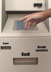 Image showing ATM PIN Code Entry