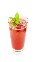 Image showing strawberry cold tea