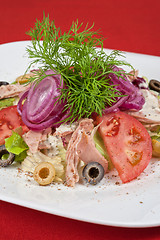 Image showing chicken meat filet salad