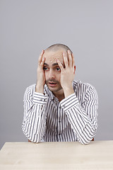 Image showing Man at desk