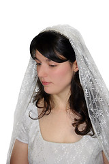 Image showing Thoughtful Bride Colored