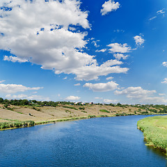 Image showing clouds over river