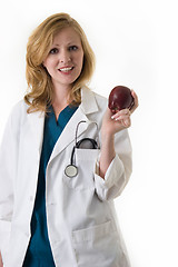 Image showing Apple for the doctor