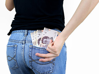 Image showing Money in my pocket!