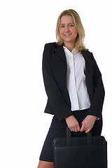 Image showing Blonde business woman