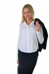 Image showing Blonde business woman