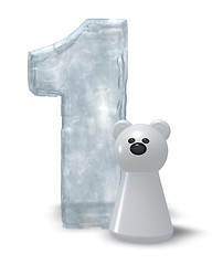 Image showing ice number and polar bear