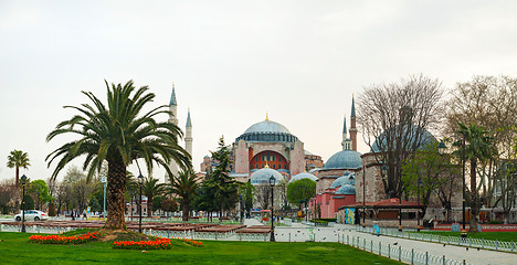 Image showing Hagia Sophia in Istanbul, Turkey early in the morning