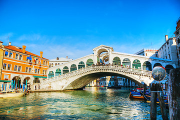 Image showing Rialto Bridge (Ponte Di Rialto) in Venice, Italy