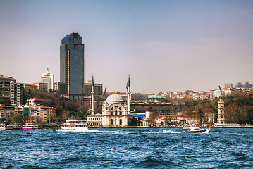 Image showing Istanbul cityscape with Nusretiye Mosque