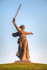 Image showing 'The Motherland calls!' monument in Volgograd, Russia