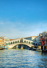 Image showing Rialto Bridge (Ponte Di Rialto) in Venice, Italy