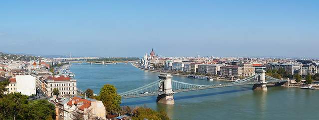 Image showing Panoramic overview of Budapest, Hungary