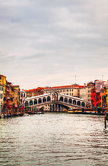 Image showing Rialto Bridge (Ponte Di Rialto) in Venice, Italy