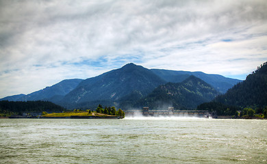 Image showing Spillway of Bonneville Dam 