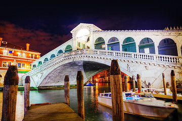 Image showing Rialto Bridge (Ponte Di Rialto) in Venice, Italy