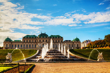 Image showing Belvedere palace in Vienna, Austria